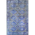 thumbnail image 3 of Bohemian Geometric Diamonds Polyester Indoor Area Rug, 5'7"X 8'9", Sapphire Blue by Blue Nile Mills, 3 of 7