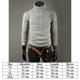 thumbnail image 2 of Suéter de punto cálido de invierno para hombre, jersey con cuello de tortuga, Tops, 2 of 2