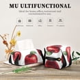 thumbnail image 7 of Red Apples Pattern Tissue Box Cover Leather Square Rectangle Tissue Box Holder for Bathroom Living Room Desk Office Decor, 7 of 7