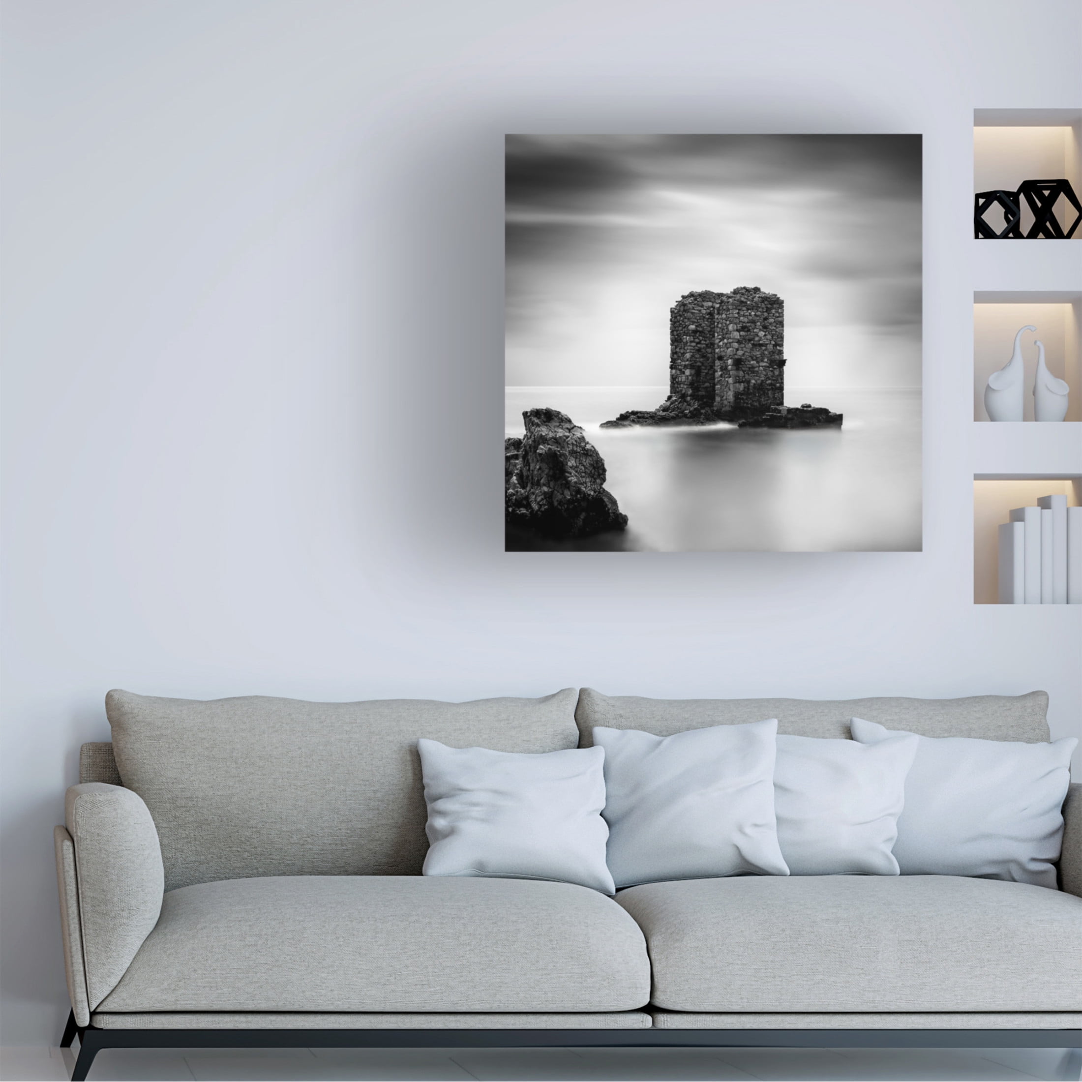 Canvas Wall Art - George Digalakis 'Impressions From Skyros' Wall Art for Living Room, Bedroom, or Office Décor by Trademark Fine Art - 14 x 14 Inches