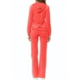 thumbnail image 2 of ClothingAve. Women's Lightweight Hoodie & Sweatpants Velour Set Salmon Medium, 2 of 2