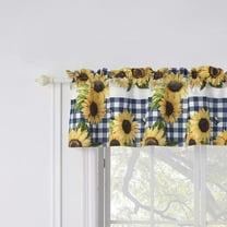 Greenland Home Fashions Barefoot Bungalow Sunflower Window Valance - 84x16", Gold