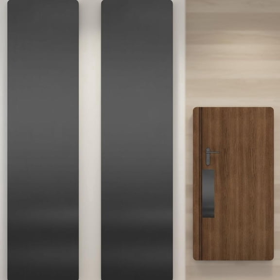 Door Scratch Protection Plate, Stainless Steel Push Plate, Self Adhesive Kickplate for Interior, Exterior Doors (Brushed Nickel)