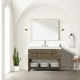 thumbnail image 4 of 48" W X 22" D Grey Oak Bathroom Vanity With Hand Cultured Marble Top And Faucet , Soft Close Bath - Top, Included, Compartment Storage Units, 4 of 6