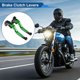thumbnail image 2 of Palancas de freno y embrague cortas/largas únicas para Kawasaki ZX6R 2019-2025, palanca de freno ajustable de aleación de aluminio, mango verde con extremo negro, 1 par, 2 of 7