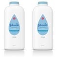 thumbnail image 2 of Johnson's Baby Powder, Pure Cornstarch, Aloe & Vitamin E, 22 Ounce (Pack of 2), 2 of 5