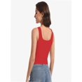 thumbnail image 6 of Women’s Sexy Sleeveless Crop Tops Scoop Neck Cropped Tank Top, 6 of 6