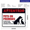 thumbnail image 3 of Keep Gate Closed Sign, Pets On Premises,, 3 of 8