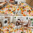 thumbnail image 5 of Area Rugs 2.7'x5', Watercolor Floral Carpet for Living Room Bedroom Dining Room, Spring Poppy Daisy Flowers Botanical Beige Throw Kitchen Rugs Non Slip Washable Rectangle Indoor Outdoor Rugs, 5 of 8