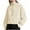 Beige, variant on XFLWAM Women's Casual Half Zip Sweatshirts Long Sleeve Solid Color Cropped Pullover Jackets Fall Solid Color Coats Beige L