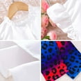 thumbnail image 6 of Afdoent Cute Outfits For Girls Outfits Set Fashion Top With Flutter Sleeves Bow Skirt And Leopard Print Pants Casual Summer Outfit For School Spring Summer Clothes Fashion 10-11 Years, 6 of 9