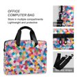 thumbnail image 4 of FORMRS 16" Laptop Bag Carrying Sleeve Case with Handle Travel Shoulder Briefcase, Yellow Colorful Circles, 4 of 8