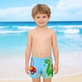 thumbnail image 2 of MEZZALL Boys Swimwear Bottoms Kids Swim Trunks With Cartoon Prints Swimwear For Toddler Beach Pool Shorts Beach Vacation Swim Trunks, 2 of 3