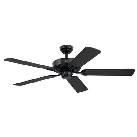 

Westinghouse Lighting 7303800 52 in. Contractors Choice 5-Blade Indoor Ceiling Fan Black