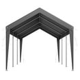 thumbnail image 6 of Carport Car Canopy 10x20 FT Heavy Duty Portable Garage Shelter - Grey, 6 of 7