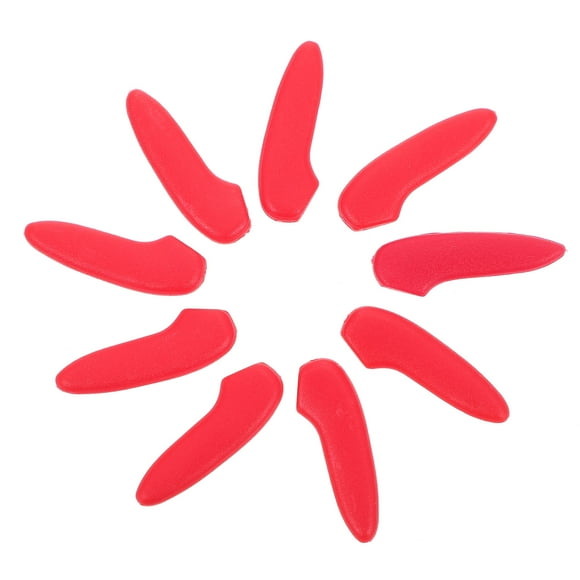 WHAMVOX 50Pcs Knives Tip Guards Finger Protectors Red Plastic Small Lightweight For General Users Daily Use And Carry