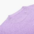 thumbnail image 5 of Womens Casual Long Sleeve Crew Neck Pullover Sweaters Loose Women Purple Sweater Soft Work Sweaters for Women, 5 of 6