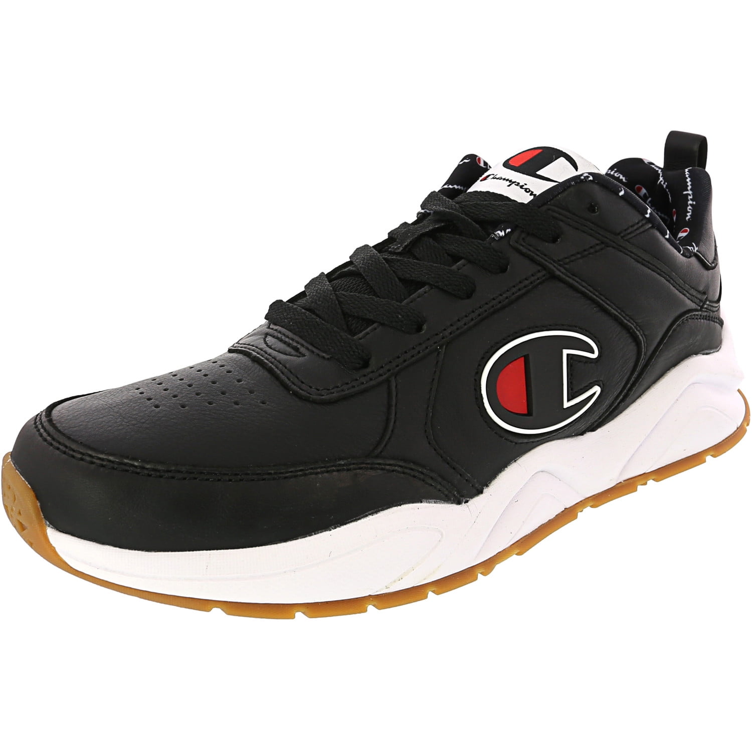 champion men's 93 eighteen big c black & white shoes