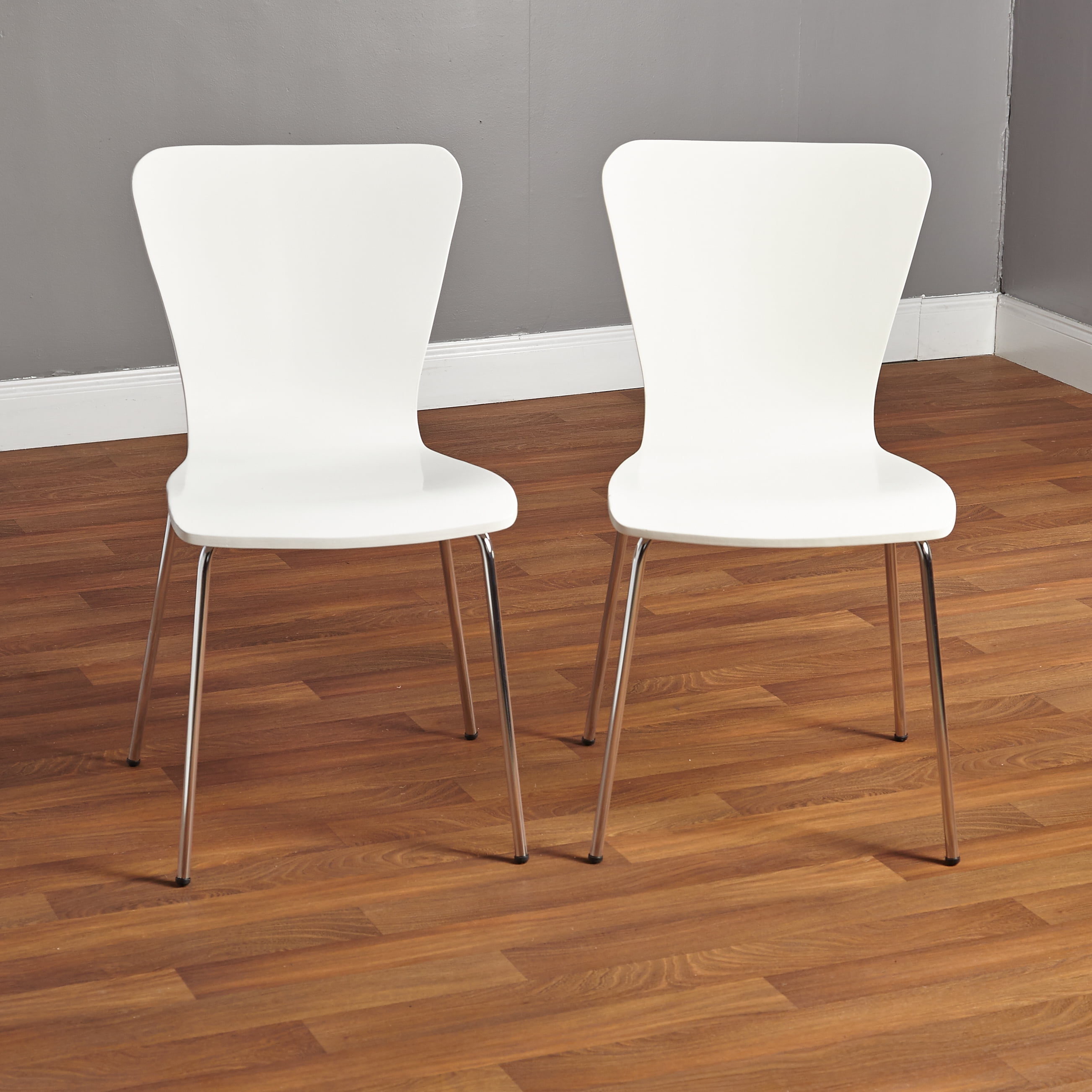 Itza 3 - Piece Dining Set, White & Silver