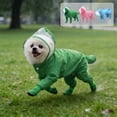 thumbnail image 7 of Full Coverage Pet Raincoat with Hood, Waterproof Overall for Dogs and Cats, Reflective Strips for Night Safety, Breathable Rain Suit for Small Medium Pets, Windproof Snow Wear, Size is XL, 7 of 7