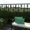 thumbnail image 2 of Jordan Manufacturing 12" x 18" Harlow Dill Green Solid Rectangular Outdoor Lumbar Throw Pillow (2 Pack), 2 of 11
