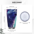 thumbnail image 4 of Easygdp Starry Multicolored Wolf 20oz Stainless Steel Vacuum Insulated Double Wall Travel Tumbler, Durable Insulated Coffee Mug with Spillproof Lid-Without Straw, 4 of 8
