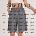 thumbnail image 5 of TQWQT Dark Gray Shorts Women Cargo Shorts Trendy Summer Knee Length 7 Inch Inseam High Waisted Plus Size Shorts Dressy Casual Long Shorts with Pockets Dark Gray L, 5 of 7