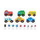 thumbnail image 5 of Juego de coches, coches de juguete pequeños, recuerdos de fiesta, juego de señales de tráfico de madera, señales de tráfico de madera, juego de coches, 5 of 8
