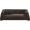 thumbnail image 4 of Meridian Furniture Abbington Contemporary Boucle Fabric Sofa in Brown, 4 of 19