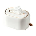 thumbnail image 1 of Tissue Box Holder With Spring Desktop Wall-mounted Tissue Box Cover Paper Towel Dispenser Paper Extraction Dispenser for Car Home Bathroom Bedroom Office, 1 of 7