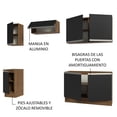 thumbnail image 4 of Cocina Integral Completa Glamy Madesa 240cm - Marrón/Negro, 4 of 5