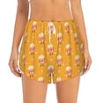 thumbnail image 2 of Balery Cute Popcorn Pantalones cortos deportivos para mujer con forro y dos bolsillos, elásticos, para entrenamiento, gimnasio, yoga-XX-Large, 2 of 7