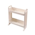 thumbnail image 1 of Estante de almacenamiento de 2 niveles, estante de pie para encimera con gancho, organizador multiusos para baño, cocina, dormitorio, 1 of 6