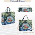 thumbnail image 6 of FORMRS Womens Corduroy Tote Bag Crossbody Shoulder Handbag with Pocket, Red Goldfish, 6 of 7