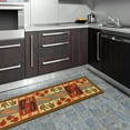 thumbnail image 3 of Ottomanson Non-Slip Rubberback Vegetables 2x5 Kitchen Runner Rug, 20" x 59", Olive, 3 of 8