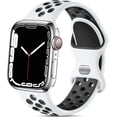 thumbnail image 2 of Correas Compatible con Apple Watch 38mm 40mm 41mm 42mm 44mm 45mm 46mm 49mm, Correa Deportiva Silicona con Agujeros de Aire Transpirables para iWatch Series 11 10 9 8 7 6 5 4 3 2 1 SE Ultra, 2 of 18
