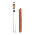 thumbnail image 1 of Pinza para Fuego de Acero al Carbono Resistente con Mango Antideslizante y Diseño de Doble Adecuada para Manipular Leña Carbón y Madera en, 1 of 9