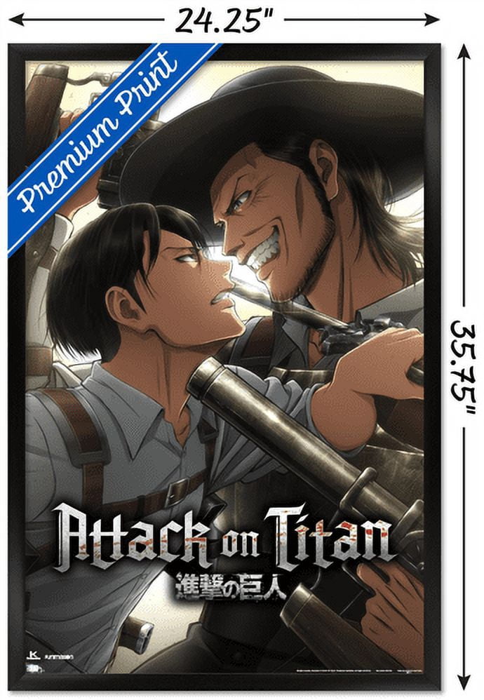 Attack on Titan: Season 3 - Stalemate Wall Poster, 22.375" x 34", Framed