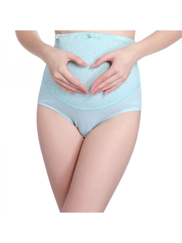 Women's Cotton Pregnant Women Underwear Briefs Soft Low Waist Maternity Panties 