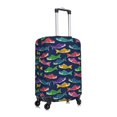 thumbnail image 3 of Fotbe Colorful Carp Streamer 1 Luggage Cover Protector,Suitcase Protector,Scratch and Dirt Resistant,Fits 18-32 Inch Luggage-Medium, 3 of 9