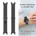 thumbnail image 2 of Kuymtek Correa de reloj inteligente de acero inoxidable para Huami Amazfit T-Rex Band (negro) Kuymtek Componentes de la computadora, 2 of 9