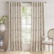 thumbnail image 2 of Cortinas de lino con estampado floral JINCHAN 100x240cm Marrón 2 paneles, 2 of 8