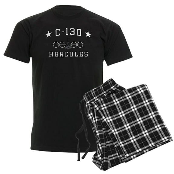 CafePress - C 130 Hercules Men's Dark Pajamas - Men's Dark Loose Fit Cotton Pajama Set