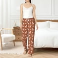 thumbnail image 5 of Uemuo Cute Poodle Dog Pattern Women's Wide Leg Palazzo Lounge Pants with Pockets Light Weight Loose Comfy Casual Pajama Pants-Large, 5 of 9