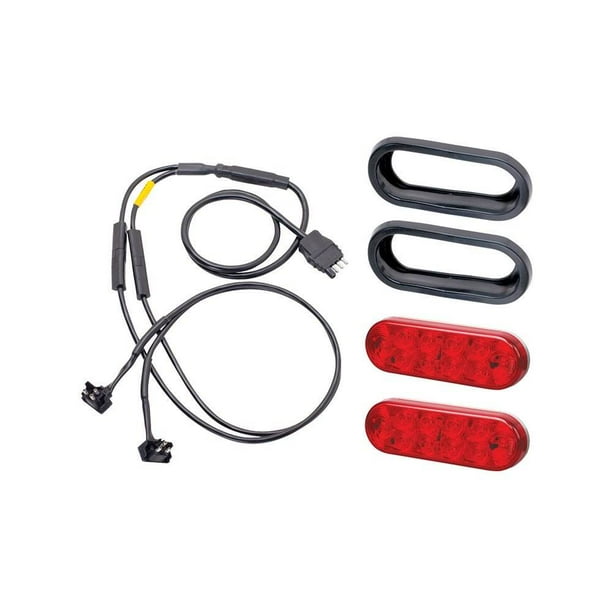 Pro Series Rambler Trailer Mounted Hitch Cargo Carrier Basket LED Light Kit Walmart