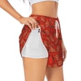 thumbnail image 2 of Disketp Tomatoes Print Women's Shorts Workout Shorts for Athletic Gym Running Shorts with Phone Pockets XX-Large, 2 of 8
