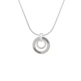 thumbnail image 2 of Delight Jewelry Silvertone Daughter Eternity Ring Hockey Ring Charm Necklace, 18", 2 of 4
