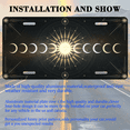 thumbnail image 3 of 1 Pcs 2D Flat License Plate Covers & Frames, The Moon Phases and For Decorative Front, Waterproof For Decoration Aluminum License Plate Covers & Frames Cover For Men Women, 12" X 6", 3 of 7