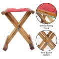 thumbnail image 3 of HINTRMENT 1Ensemble Tabouret Compact Rouge pour Activités Extérieures et Pêche 11.8x12.9x11 Po, 3 of 4