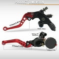 thumbnail image 3 of Mistaha Universal 7/8 Inch Motorcycle Hydraulic Brake Clutch Pump Lever Kit with Reservoir Set - Anodized Aluminum, CNC Cut - Blue, 3 of 6